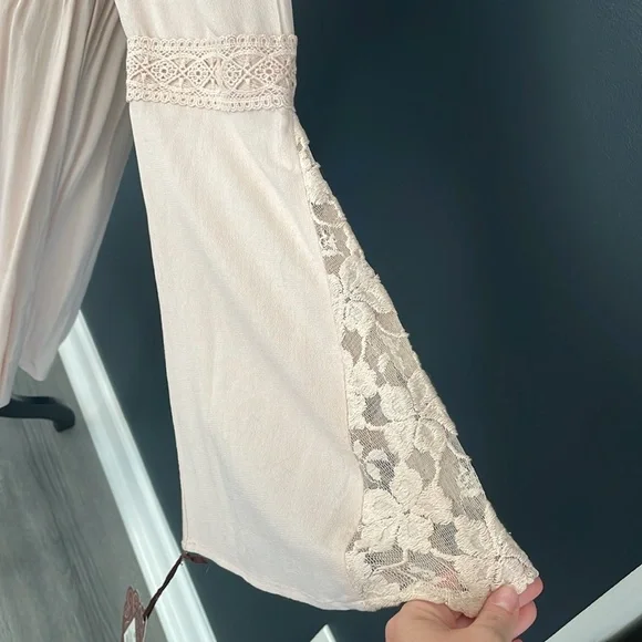 Knox Rose size Medium.  Boho dress. Light pink/peqch. Brand new. Never worn! - Picture 5 of 9